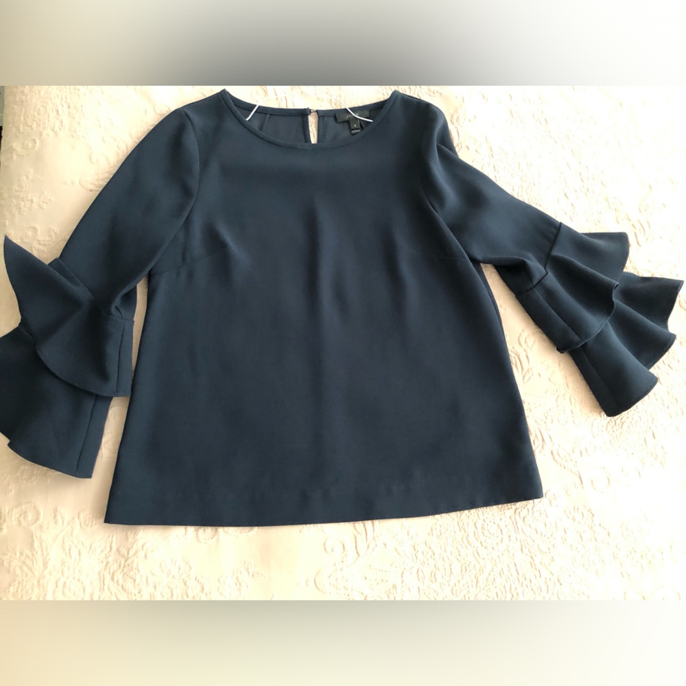 J Crew blouse navy